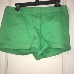 J.Crew green chino shorts